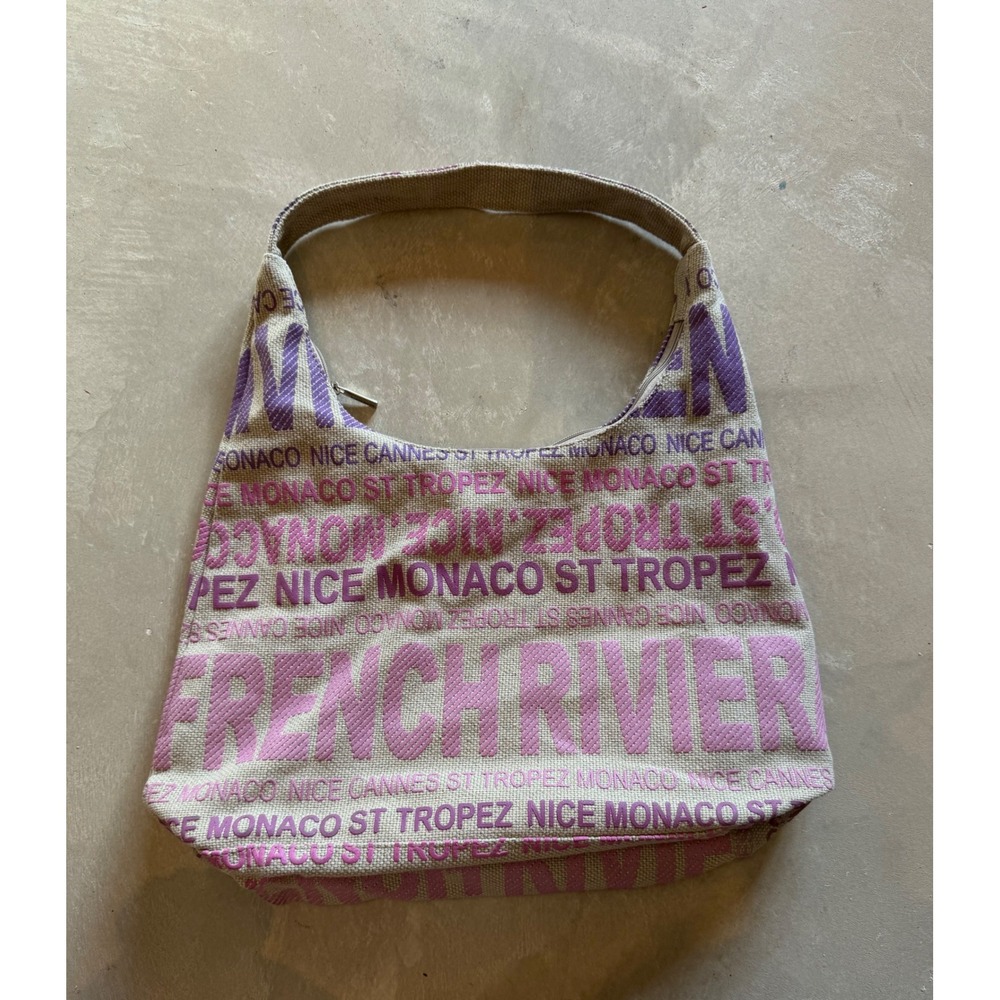 Robin Ruth French‎ Riviera Hobo Bag Purple Pink Monaco Nice Cannes St Tropez